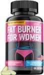 Belly Fat Burner for Women - Weight Loss Pills for Women Stomach Fat | CLA Softgels | Appetite Suppressant & Metabolism Booster | Bloating Relief & Natural Support - Keto Diet Pills 120 Softgels