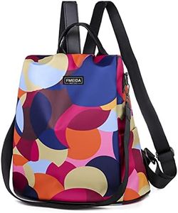 Fmeida Backpack Purse for Women Anti Theft Travel Bag Convertible Fashion Backpack Casual Shoulder Bag, Multicolored-bright