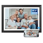 Arktronic 10.1 Inch Digital Picture Frame 32GB, WiFi Digital Photo Frame with HD IPS Touch Screen, Smart Electronic Picture Frame, Instantly Share Photos/Videos via App & Email for Office Desk