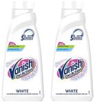 Vanish 800 ml, White Add-on Liquid | Stain Remover for Clothes | Chlorine and Bleach Free| Suitable with all Washing Detergent Powders and Liquids (Pack of 2)