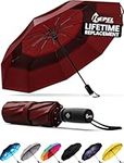 Repel Umbrella Windproof Travel Umbrella - Compact, Light, Automatic, Strong and Portable - Wind Resistant, Small Folding Backpack Umbrella for Rain - Men and Women