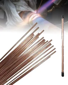 20 Rods Copper Brazing Rods, Brazing Rods 1/13" X 14", Copper Solder for Copper Pipes, Copper Crafts, Refrigerator