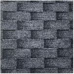 Self Adhesive Carpet Tile, Easy to Peel and Stick Carpet Floor Tile - 12 Tiles/12 sq Ft. (Dark Gray-600)