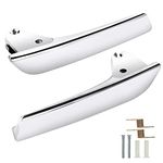 BINWUHI Chrome Interior Pair Driver & Passenger Side Door Handles Compatible with 2007-2014 Chevy Silverado Tahoe Avalanche Cadillac Escalade GMC Yukon Pickup Truck Replace 81195, 15935954