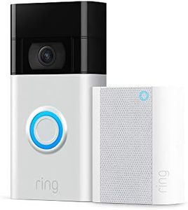 Ring Video Doorbell – Satin Nickel with Ring Chime (2020 release)