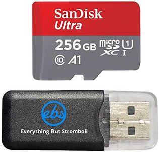 SanDisk 256GB Ultra Micro SDXC Memory Card Bundle Works with Samsung Galaxy Note 8, Note 9, Note Fan Edition Phone UHS-I Class 10 (SDSQUAR-256G-GN6MA) Plus Everything But Stromboli (TM) Card Reader