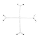 Taidda Bed Sheet Fasteners, Adjustable Criss Heavy Duty Elastic Fitted Sheet Band Straps Suspenders Corner Gripper Holder Clip for Fitted Bed Sheets2#