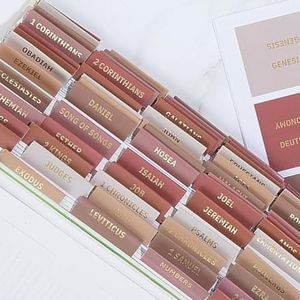 Decorative Bible Tabs for Women (96 Pieces) - Earth Tone Neutral Gold Foil Bible Tabs - Laminated Bible Labels Tabs – Remove & Replace Bible Index Tabs - Bible Study Supplies for Women (Sunset)