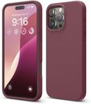 elago Premium Liquid Silicone Case Compatible with iPhone 16 Pro Max Case, Full Body Protective Cover, Shockproof, Slim Phone Case, Anti-Scratch Soft Microfiber Lining, 6.9 inch (Burgundy)