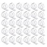 ProTensils 30 Pcs Clear Picnic Tablecloth Clips, Transparent Outdoor Table Clips for upto 1.1" table thickness