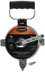 Keson SNR18100 Nylon-Reinforced Steel Blade Tape Measure, Stainless Steel Housing with Hook End (Graduations: ft., in., 1/8), 100-Foot