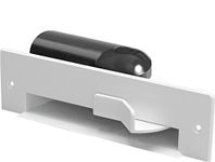 White Automatic Dustpan Sweep Inlet White with Low Profile Fitting