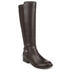 LifeStride Womens Xtrovert Faux Leather Riding Boots Brown 12 Medium (B,M)