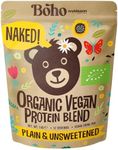 Organic Naked Vegan Protein Powder Blend (1kg - 57 Servings) Plain & Unsweetened, Organic Plant Based Protein, Dairy Free, Gluten Free, Lactose Free, Pea, Plant Protien Powder, Boho by Wyldsson 1kg