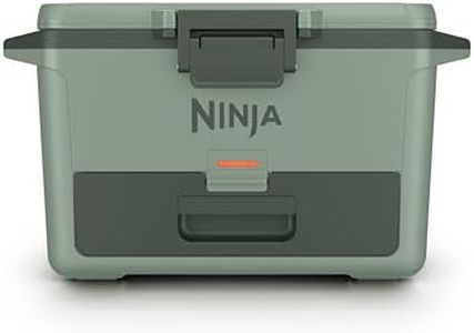 Ninja FrostVault 50qt Hard Cooler with Dry Zone | Integrated Fridge-Temp Dry Storage Drawer | Premium Heavy-Duty Insulated Cooler | Keeps Ice Cold for Days | Spanish Moss | FB151GN1