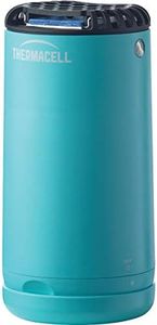 Thermacell Patio Shield Mosquito Repeller, Blue; Highly Effective Mosquito Repellent for Patio; No Candles or Flames, DEET-Free, Scent-Free, Bug Spray Alternative; Includes 12-Hour Refill