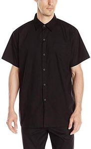 Chef Code mens Kitchen Basic Uniform Cook Shirt, Black, XX-Large US