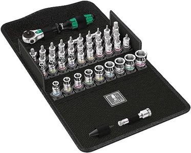 Wera 8100 Metric Speed Ratchet 42-Pieces Set 1/4-Inch Drive with Holding Function