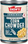 Snow's Condensed Corn Chowder, 15 oz Can - Creamy and Comforting Chowder with Corn, Spices and Hearty Potatoes