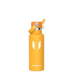 Sparrow Insulated Water Bottle Kids 500ml - FlipFlow Metal Water Bottles with Straw Lid - BPA Free - Leakproof Stainless Steel Flask for Sport, School, Outdoor, Travel