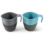 UCO Collapsible Cup for Hiking, Backpacking, and Camping, 2-Pack, Classic Blue/Venture