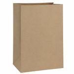 BagDream Grocery Bags 12x7x17 Inches 100Pcs Heavy Duty Kraft Paper Grocery Bags Durable Paper Barrel Sack Bags Kraft Paper Gift Bags Bulk 100Pack Brown