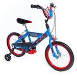 Huffy Marvel Spiderman Bike Easy Quick Connect Assembly + Stabilisers,Blue, 16 Inch Boys Bike 5-7 Year Old