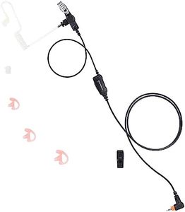 commountain SL300 SL3500e Earpiece with Mic Compatible for Motorola Radios TLK 100 TLK 110 SL7550 SL7550e SL7580 SL7580e SL7590 SL7590e SLN 1000 SL 300, TLK100 TLK110 SLN1000 Acousic Tube Headset