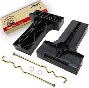 Roykaw Golf Cart Battery Hold Down with Rods Kit for Club Car Precedent 2008.05-Up Electric Models, Replaces # 103374801, 103357701