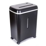 WOLVERINE 8-Sheet Super Micro Cut High Security Level P-5 Ultra Quiet Paper/Credit Card Home Office Shredder with 4.5 gallons Pullout Waste Bin SD9101 (Black)