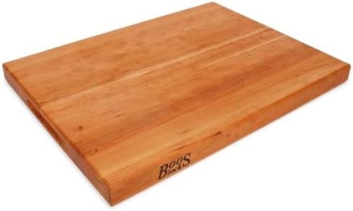 Boos Block Planche à Découper en Merisier – Billot De Boucher - Planche a Decouper Professionnelle - Planche en Bois Apero - Planche Bois Massif – 51 x 38 x 4 cm, Cerise