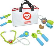 Kidzlane Doctor Kit for Toddlers 3-5 - Kids Doctors Play Set with 7 Piece Pretend Play Toys - Medical Bag with Electronic Stethoscope and Accessories - Fun Toddler Doctor Play Set for Boys and Girls