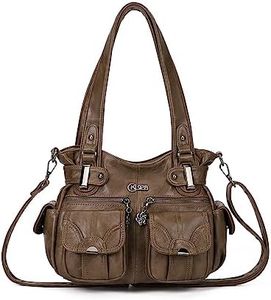 Purses and Handbags for Women Small Hobo Shoulder Bags Soft PU Leather Multi Pockets Tote Bag