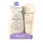 Aveeno Baby Calming Comfort Bath + Lotion Set, Baby Skin Care Products, 2 Items