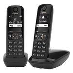 Gigaset ALLROUNDER Duo - 2 Cordless phones - Large, high-contrast display - Brilliant audio quality - Customisable sound profiles - Hands-free talking - Call blocking, black