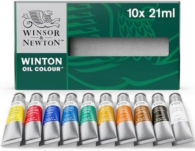 Winsor & Newton Winton Oil Color Paint, Basic Set, 10 x 21ml Tubes