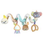 Playgro Fauna Friends Twirly Whirly Spiral Activity Toy - Interactive Stroller Toy for Babies - Features Adorable Cocky, Koala, and Kangaroo Characters - Car Seat Toys for Sensory Exploration and Fun