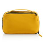 Destinio Electronic Gadget Organizer Bag - Waterproof With Foam Padding - Tech Pouch For Cable, Adapter, Charger, Portable Travel Electronics And Accessories Organiser (Yellow, 1 Unit, Nylon)