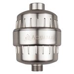 AquaBliss High Output Revitalizing Shower Filter - Reduces Dry Itchy Skin, Dandruff, Eczema, and Dramatically Improves The Condition of Your Skin, Hair and Nails - Brushed Nickel (SF100-BN)