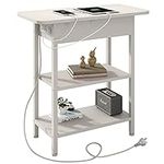 LIDYUK End Table with Charging Stat