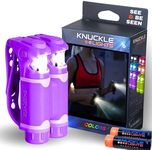 Knuckle Lights Colors – Night Running Lights for Runners and Walkers. Bright Flood Beams Light Your Entire Path. Great Dog Walking Light and Running Flashlight (Purple)