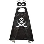 FancyDressWale Halloween Dress Pirate Cape with Mask for boys and girls