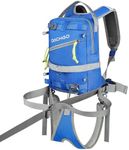 Dachgo Ski and Snowboard Harness with Training Leash for Kids - Teach Your Child The Fundamentals of Skiing or Snowboarding (Blue, Backpack with Traning Leash & Seat Harness)