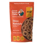 Sweet Karam Coffee Onion Kodubale (Ring Murukku) | 200 Grams | Ready-to-Eat | Authentic South Indian Snacks | Fresh & Crispy | Namkeen | Tea Snacks | Homemade Taste | No Palm Oil & No Preservatives