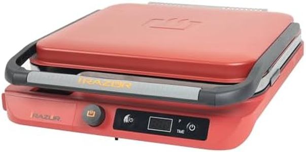 Razor I-Razor Portable Electric Induction Griddle, Flat Cooktop with Temp Control, Red