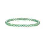 Philip Jones Green Aventurine Mini Beaded Gemstone Stretch Bracelet