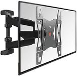 Vogel's Base 45 L Ultra Strong Full Motion TV Wall Mount Bracket for Very Large (102-165 cm, 40-65 Inch) or Heavy Duty (max. 45 kg) TVs, Swivel and tilt 180º, VESA max. 600x400 mm, Black