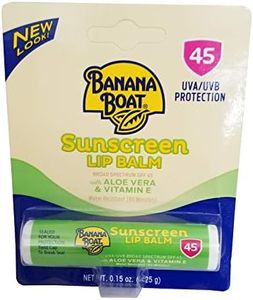 (Pack of 10) Banana Boat Aloe Vera with Vitamin E Sunscreen Lip Balm, SPF 45 .15 oz (4.25 g)