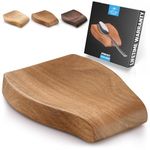 Zulay Acacia Wood Spoon Rest For Kitchen - Smooth Wooden Spoon Holder For Stovetop With Non Slip Silicone Feet - Perfect Holder For Spatulas, Spoons, Tongs & More