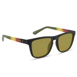 OKNO Eyewearlabs Sunglasses For Men & Women | Polarized Night Driving Yellow Full Rim Square Branded Stylish Spectacles | 100% UV Protection Shades | Cricket Sports Cycling Driving | Medium | Swick